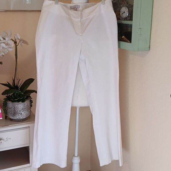 Caslon Petite White Wide Leg Pants - Picture 1 of 8